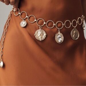 Gold Chain Medallion Belt